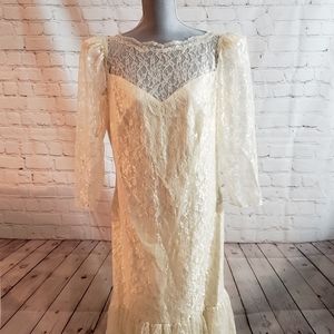 Vintage 1989 Wedding Dress Sz 18